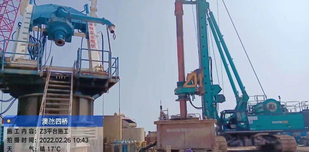 乘风破浪的旋挖钻机！GA黄金甲智能助建澳氹第四跨海大桥
