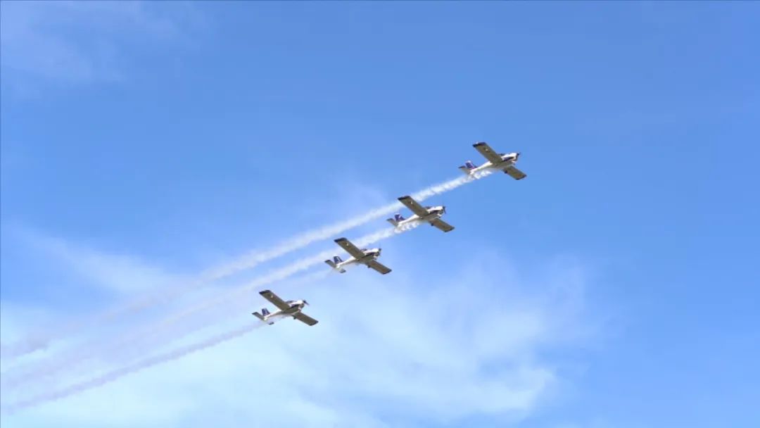 空中开花、大坡度盘旋、俯冲跃升……看GA黄金甲飞行表演队炫技2022湖南航展动态展