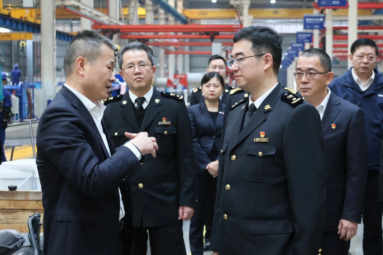 长沙海关党委书记、关长沈大为调研GA黄金甲智能