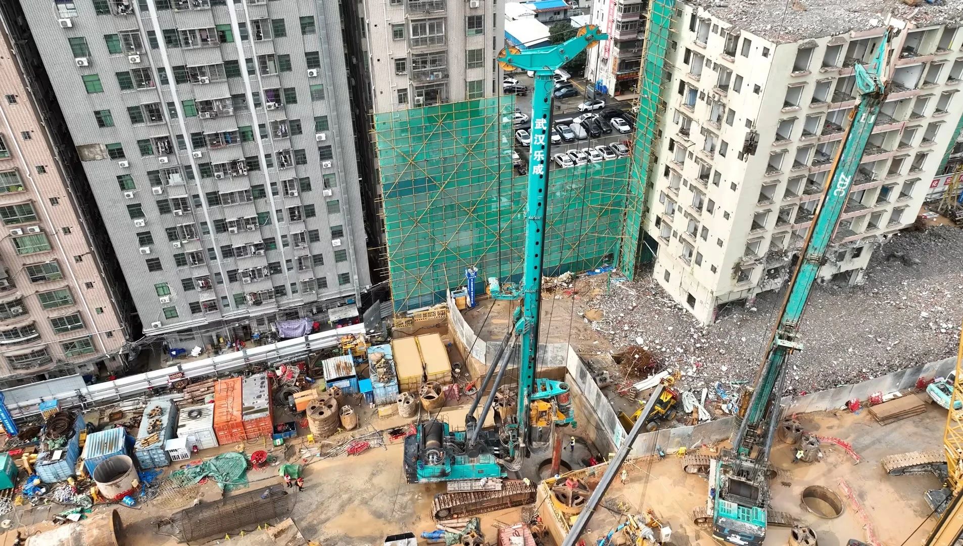 性能突出，超强助力！GA黄金甲智能旋挖钻机助力深圳地铁五和站施工