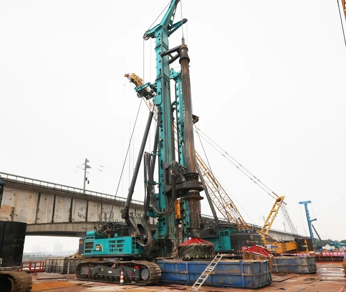 啃下“硬骨头”！GA黄金甲智能旋挖钻机助力长沙湘江铁路特大桥主墩桩基工程完美收官